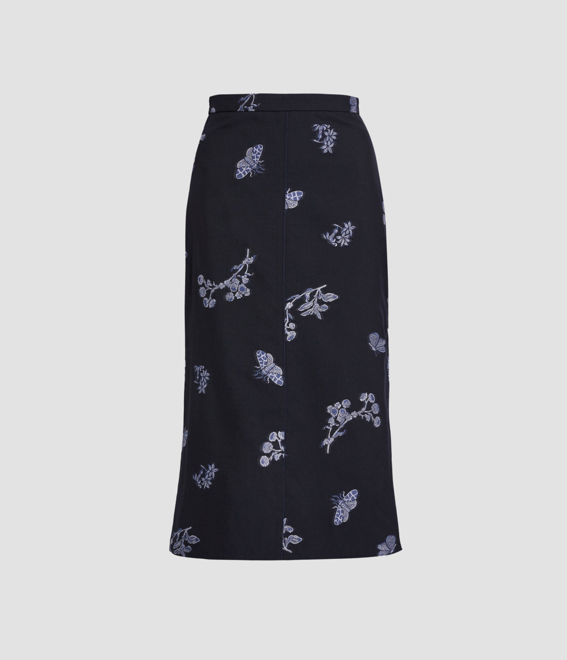Jacquard Pencil Midi Skirt