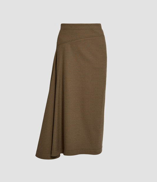 Drape Midi Skirt