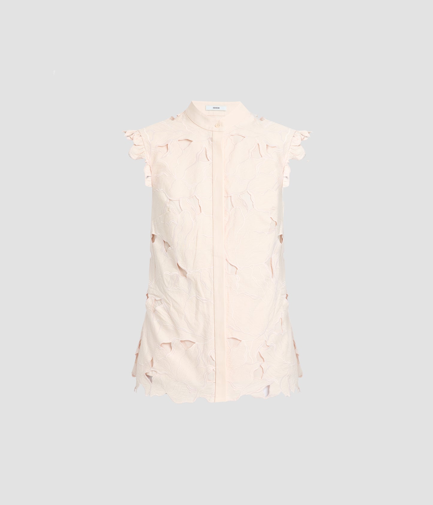 Floral Cutwork Sleeveless Shirt