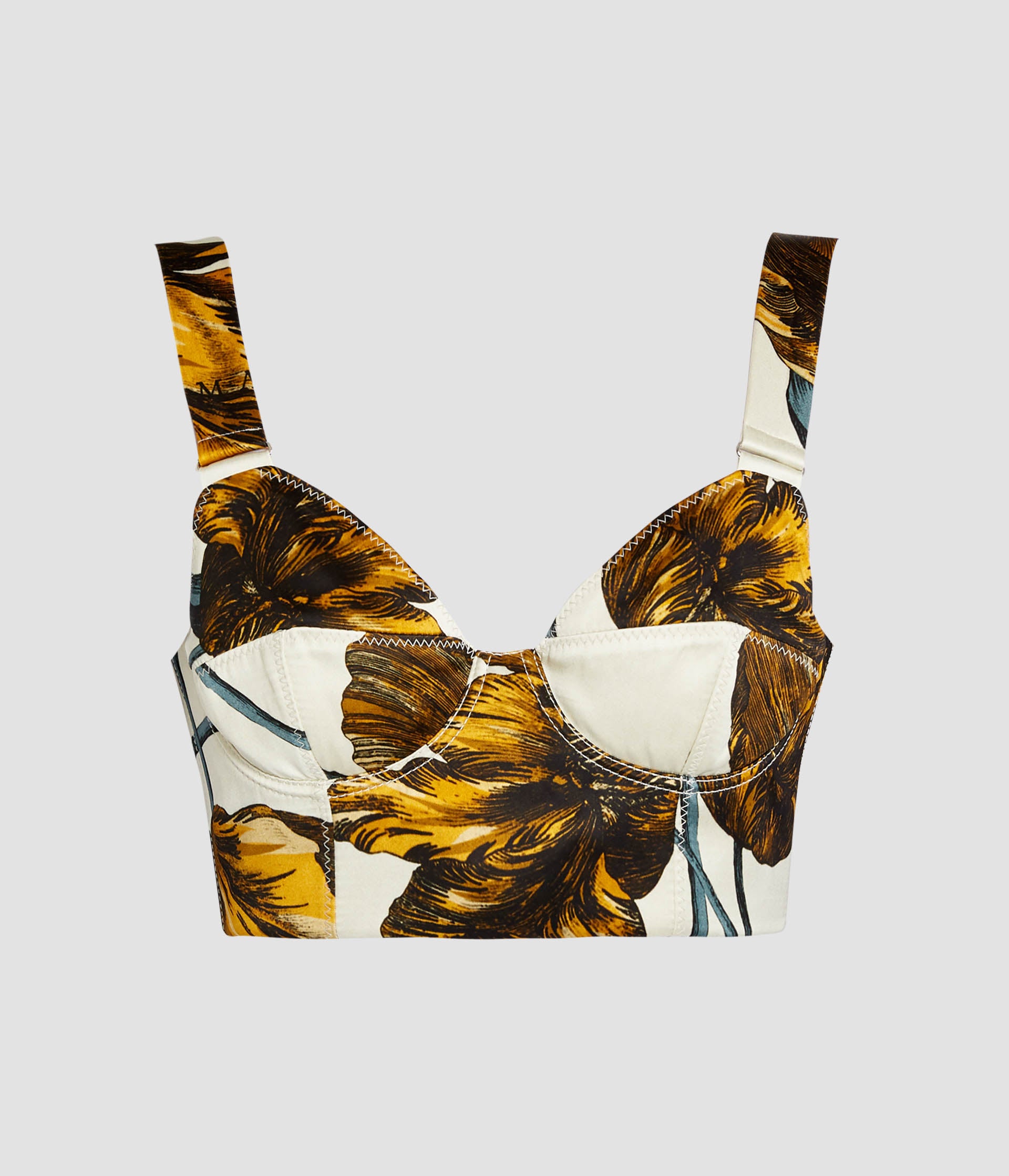 Floral Print Duchess Bra Top