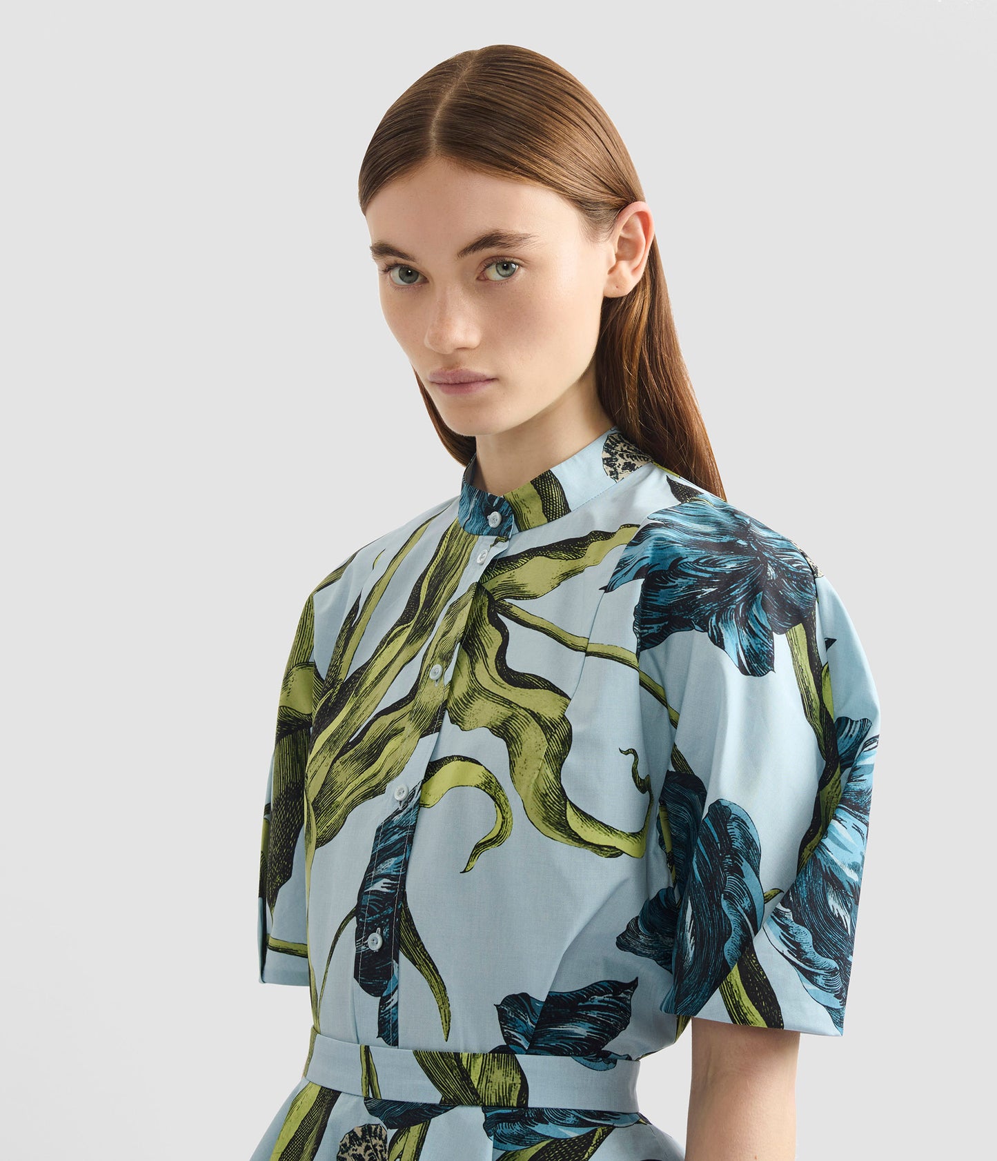 Floral Print Short Sleeve Shirt