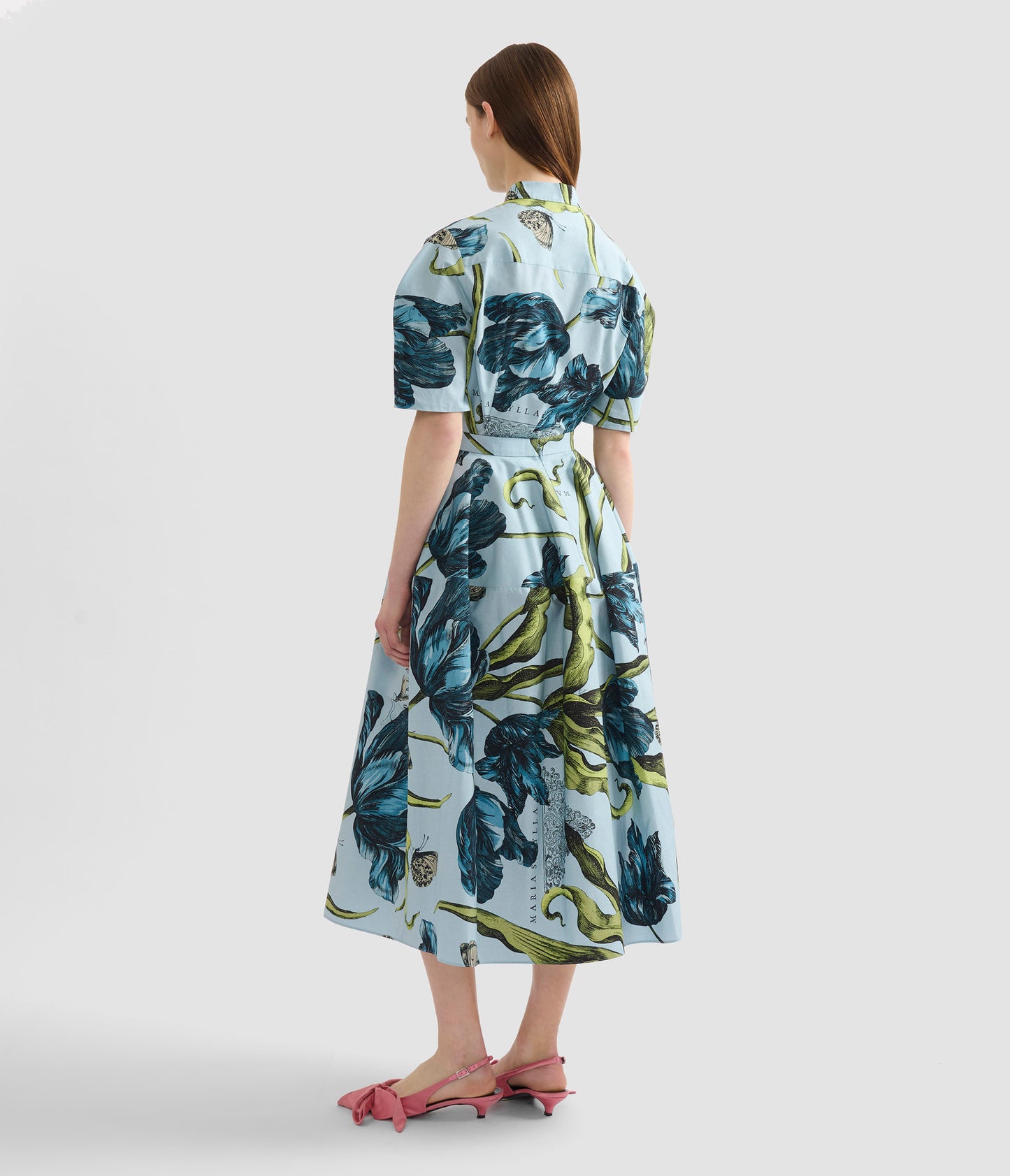 Floral Print Full Midi Skirt