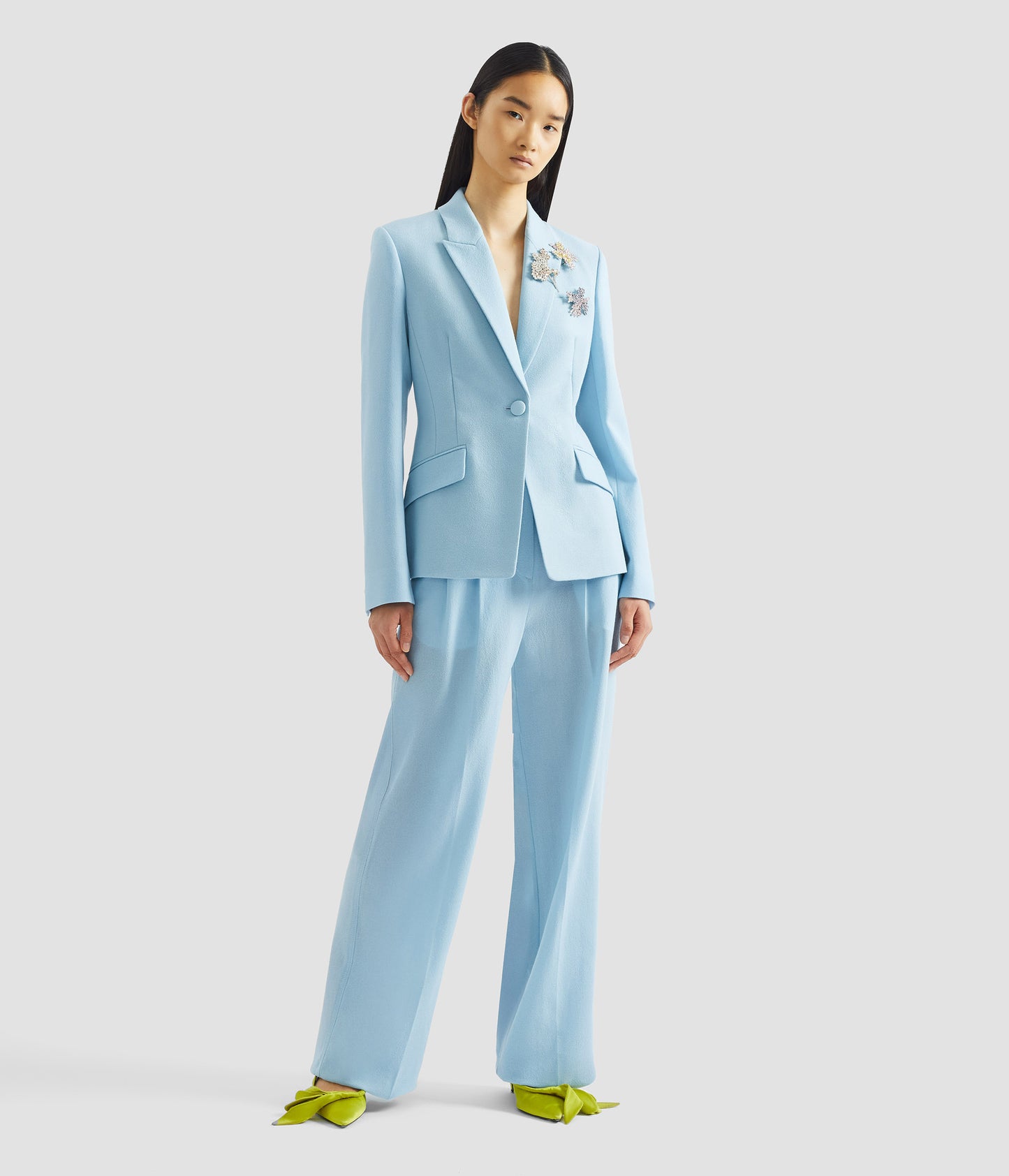 Crepe Wide Leg Trouser