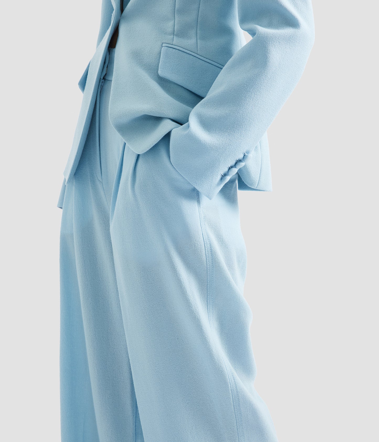 Crepe Wide Leg Trouser