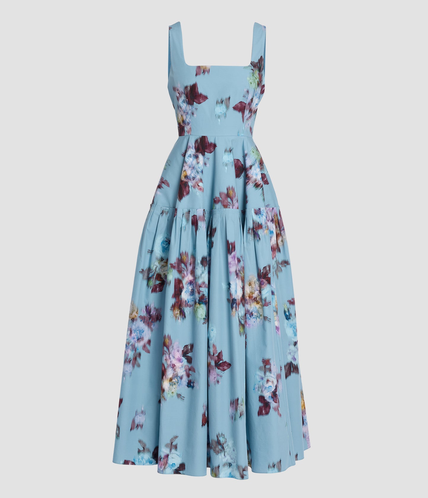 Floral Cotton Poplin Sleeveless Dress
