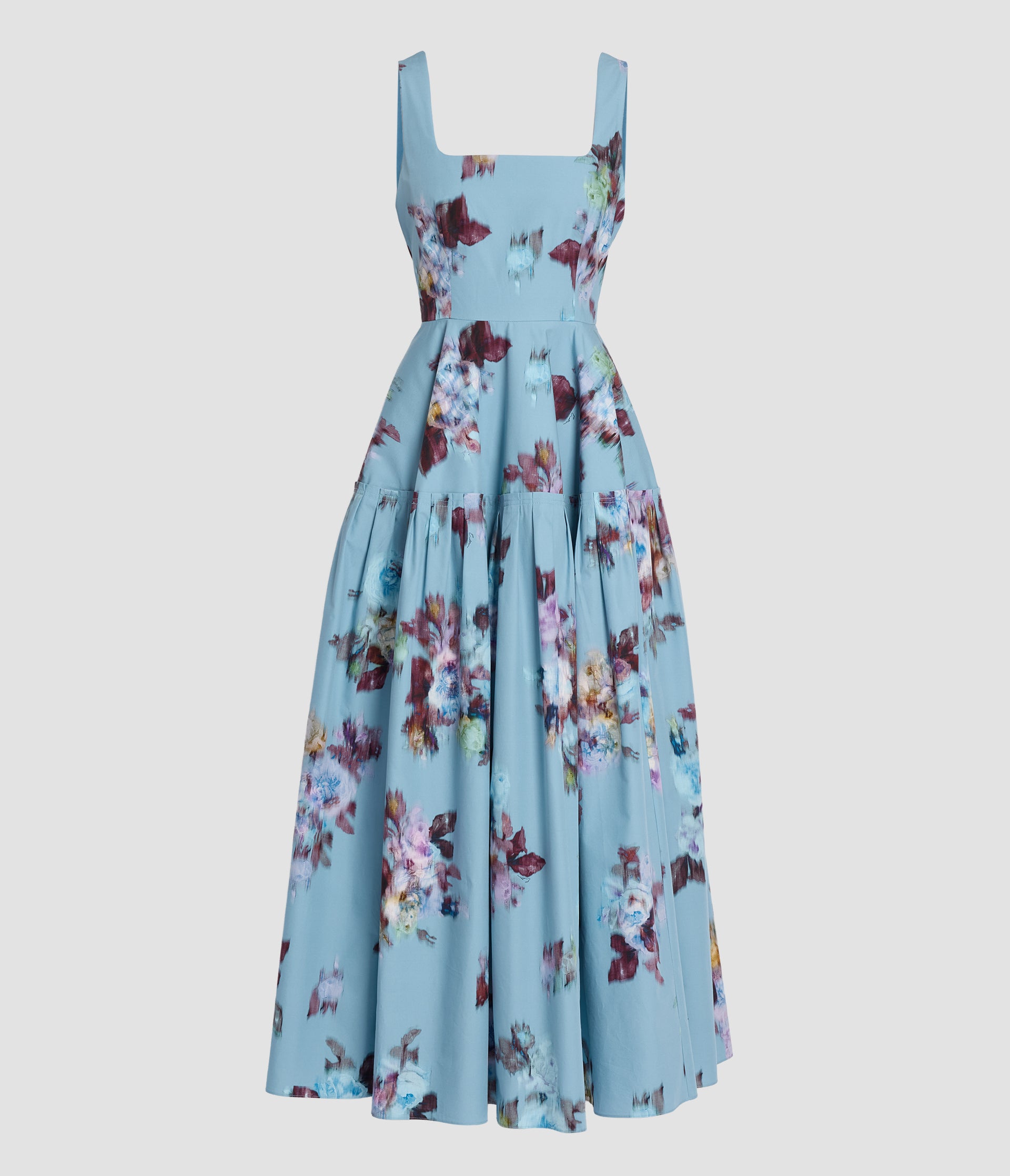 Floral Cotton Poplin Sleeveless Dress