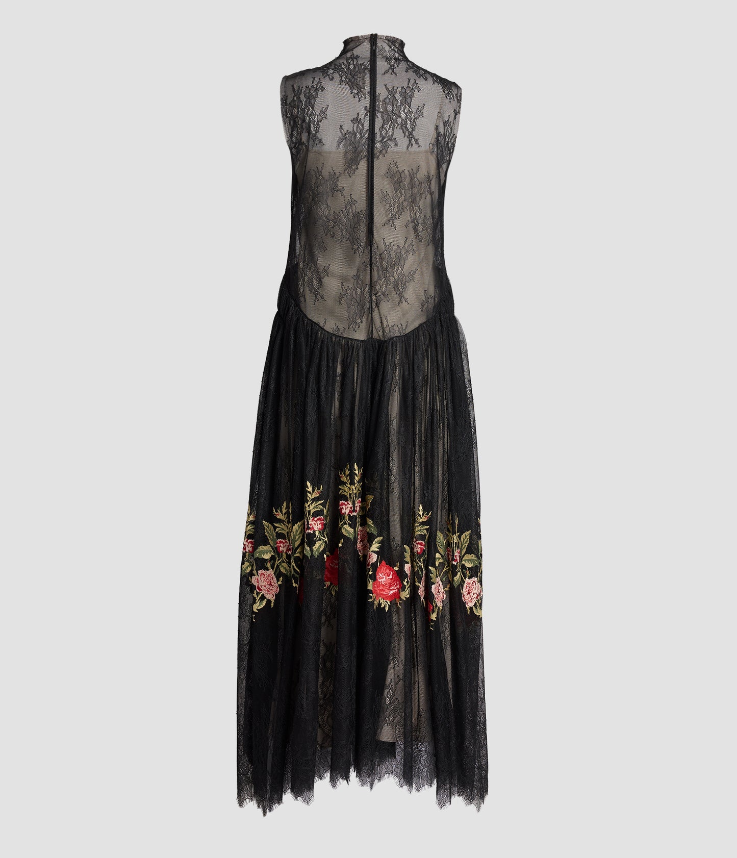 Floral Embroidered Lace Dress