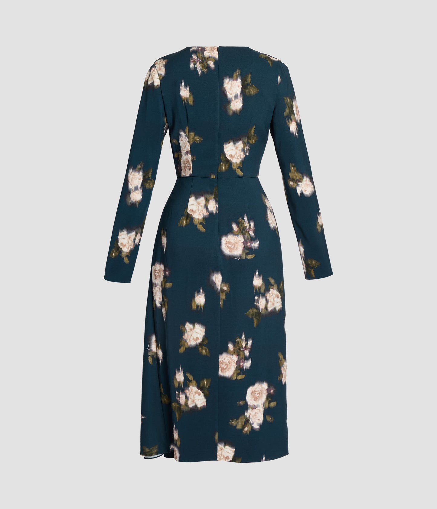 Floral Stretch Cady Midi Dress