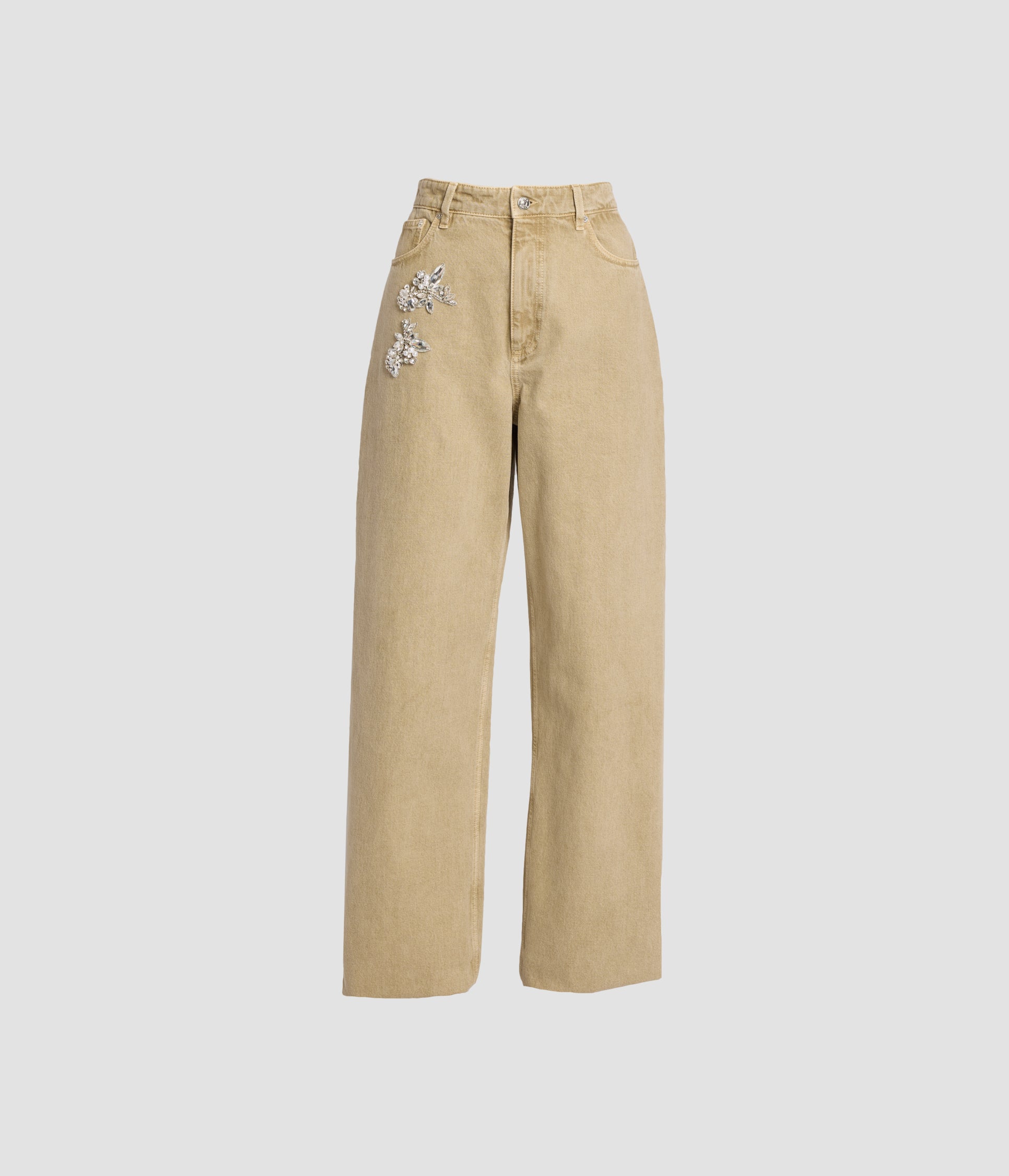 Embroidered Denim Jeans