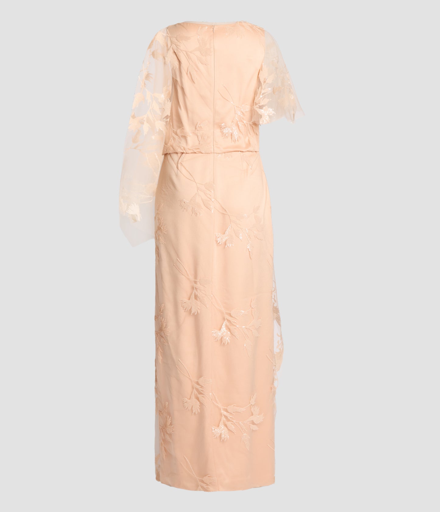 Sequin Flower Tulle Gown