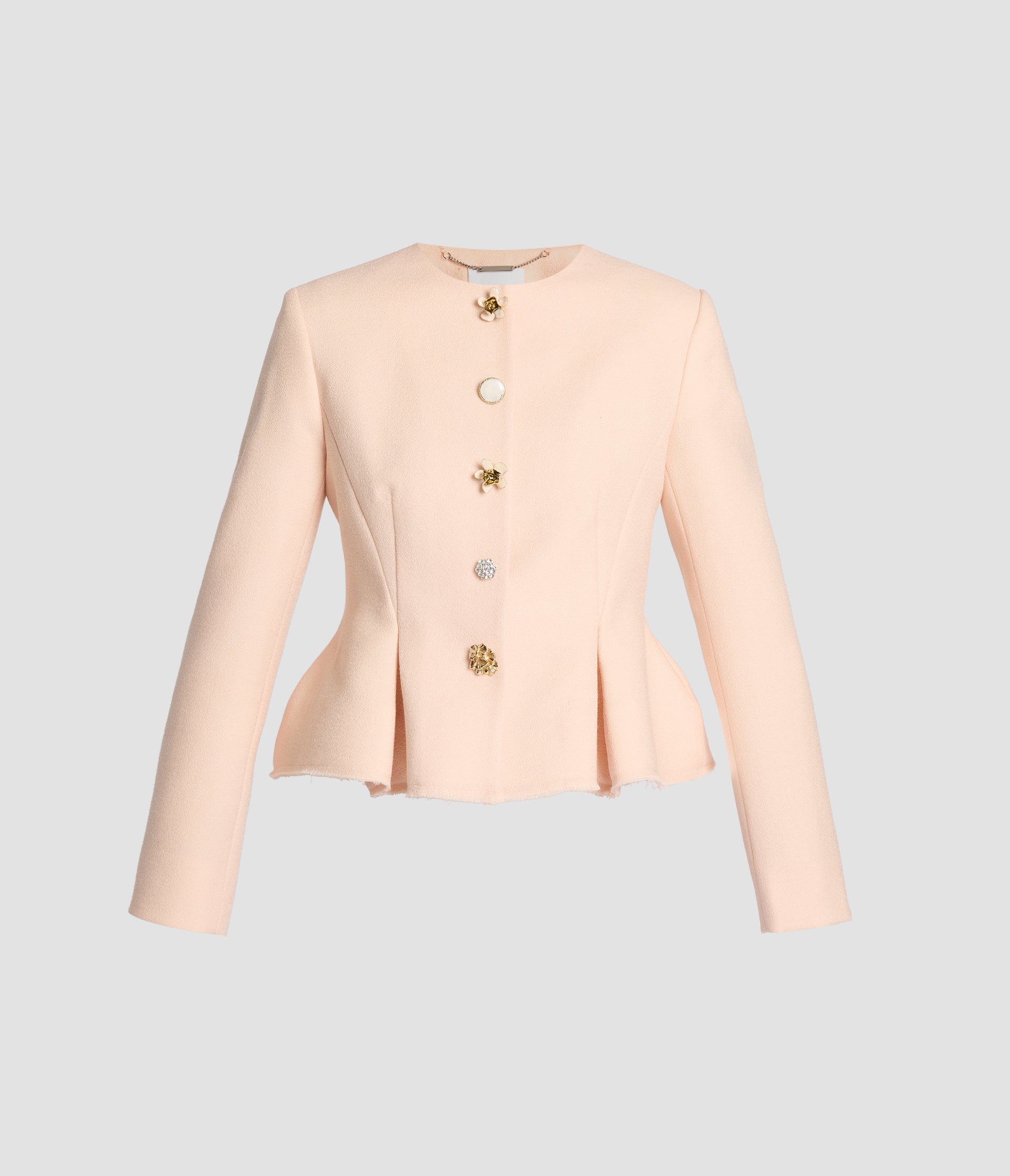 Wool Sable Peplum Blazer