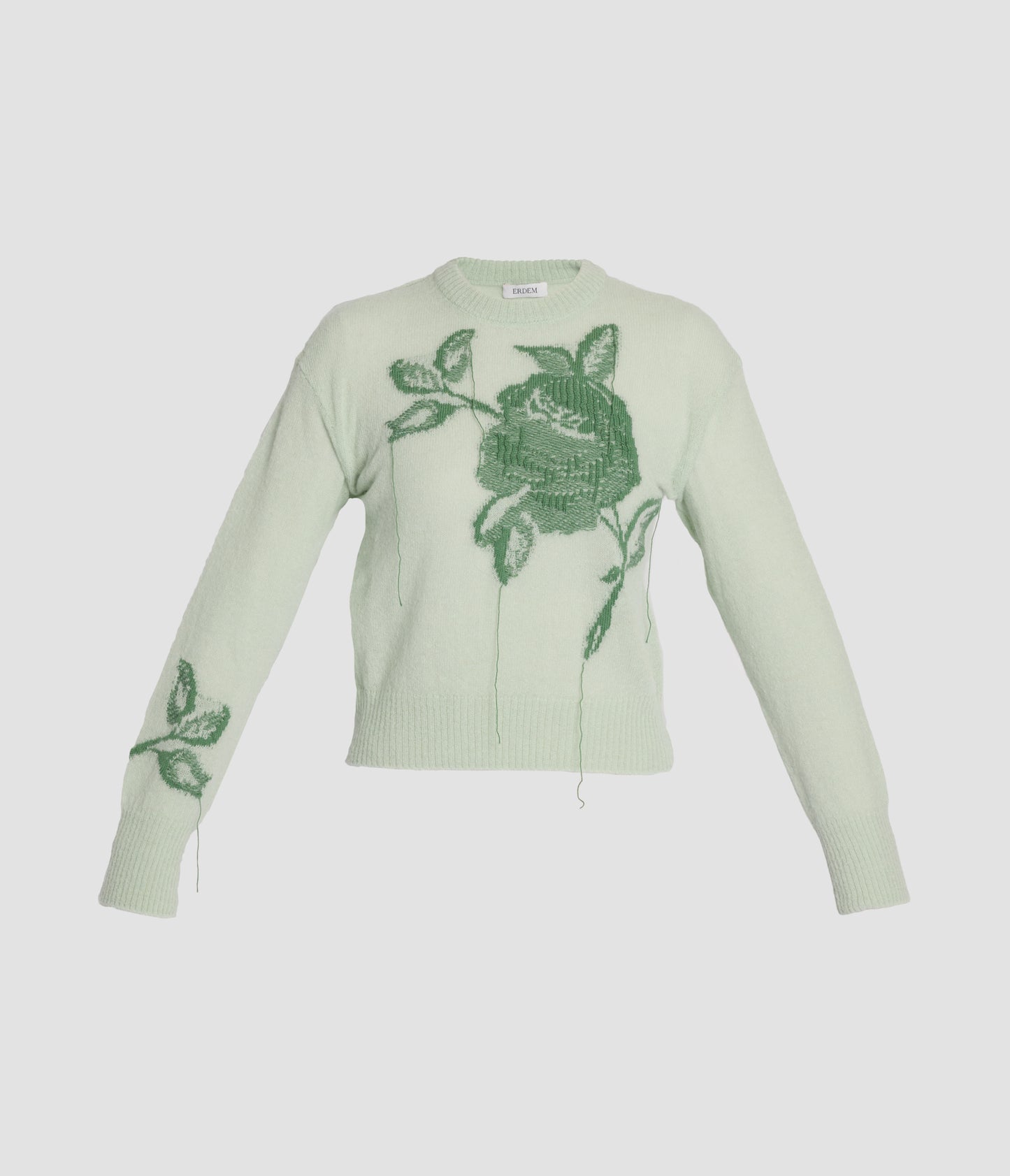Floral Wool Intarsia Knit Jumper