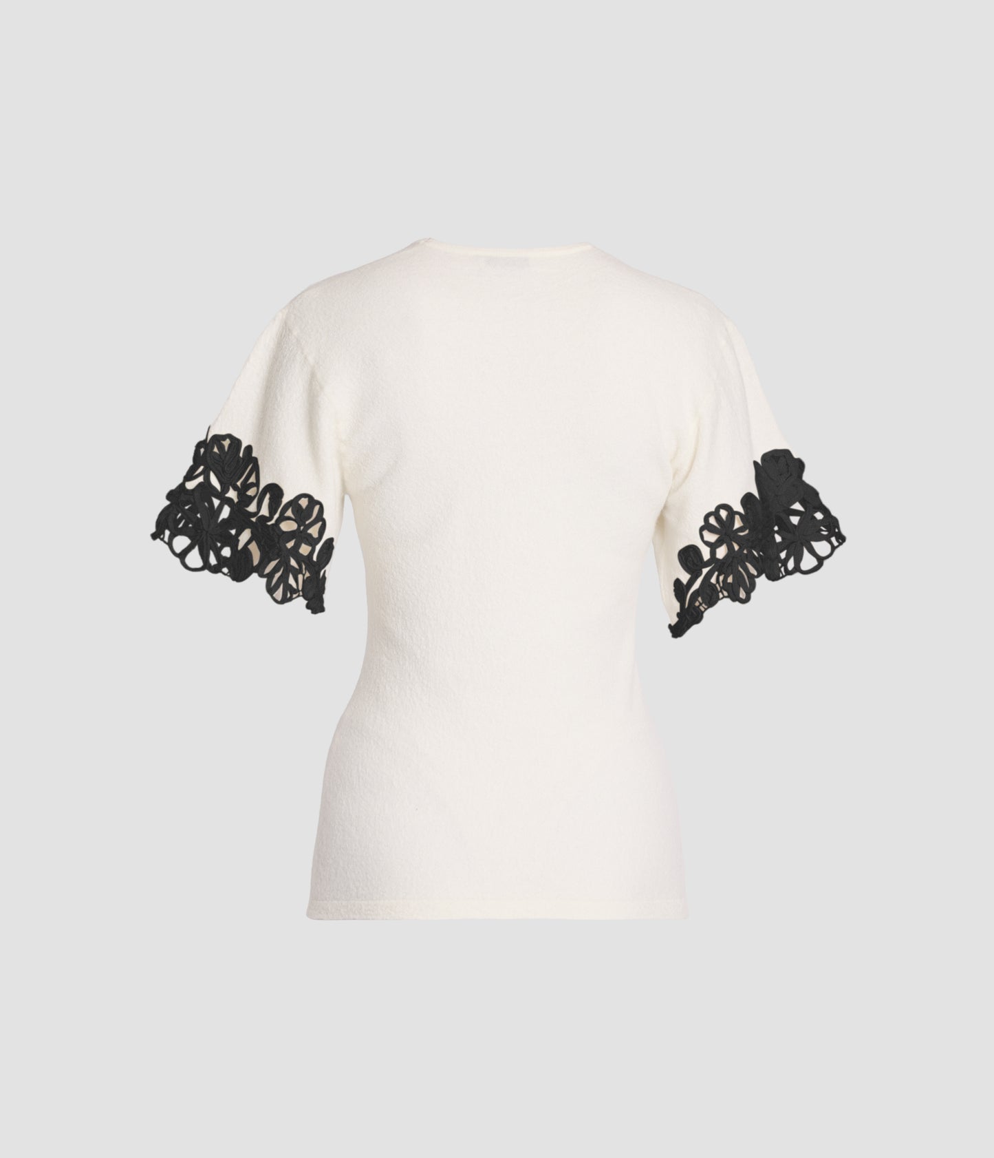Cutout Short Sleeve Knit Top