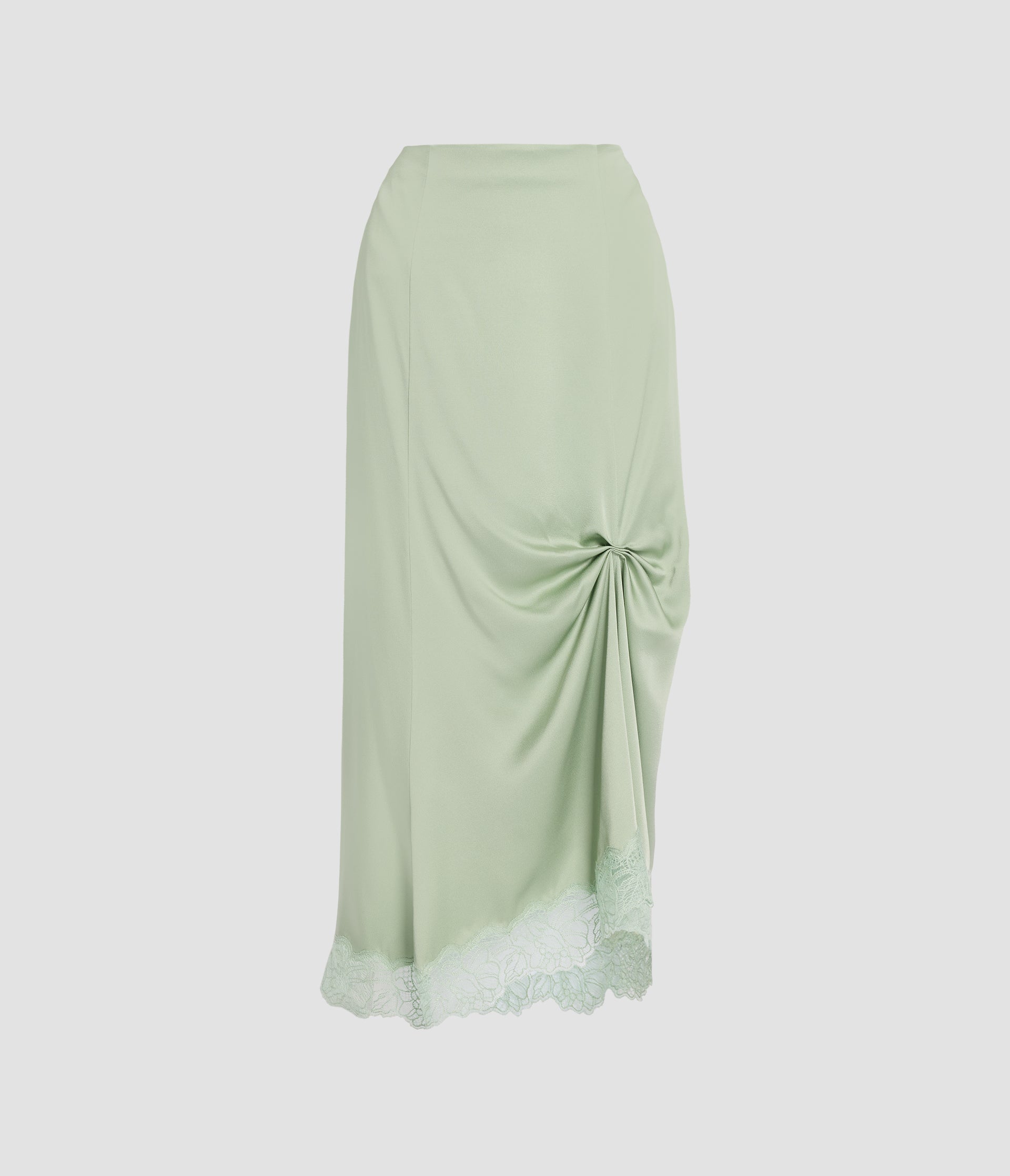 Satin Cady A Line Skirt