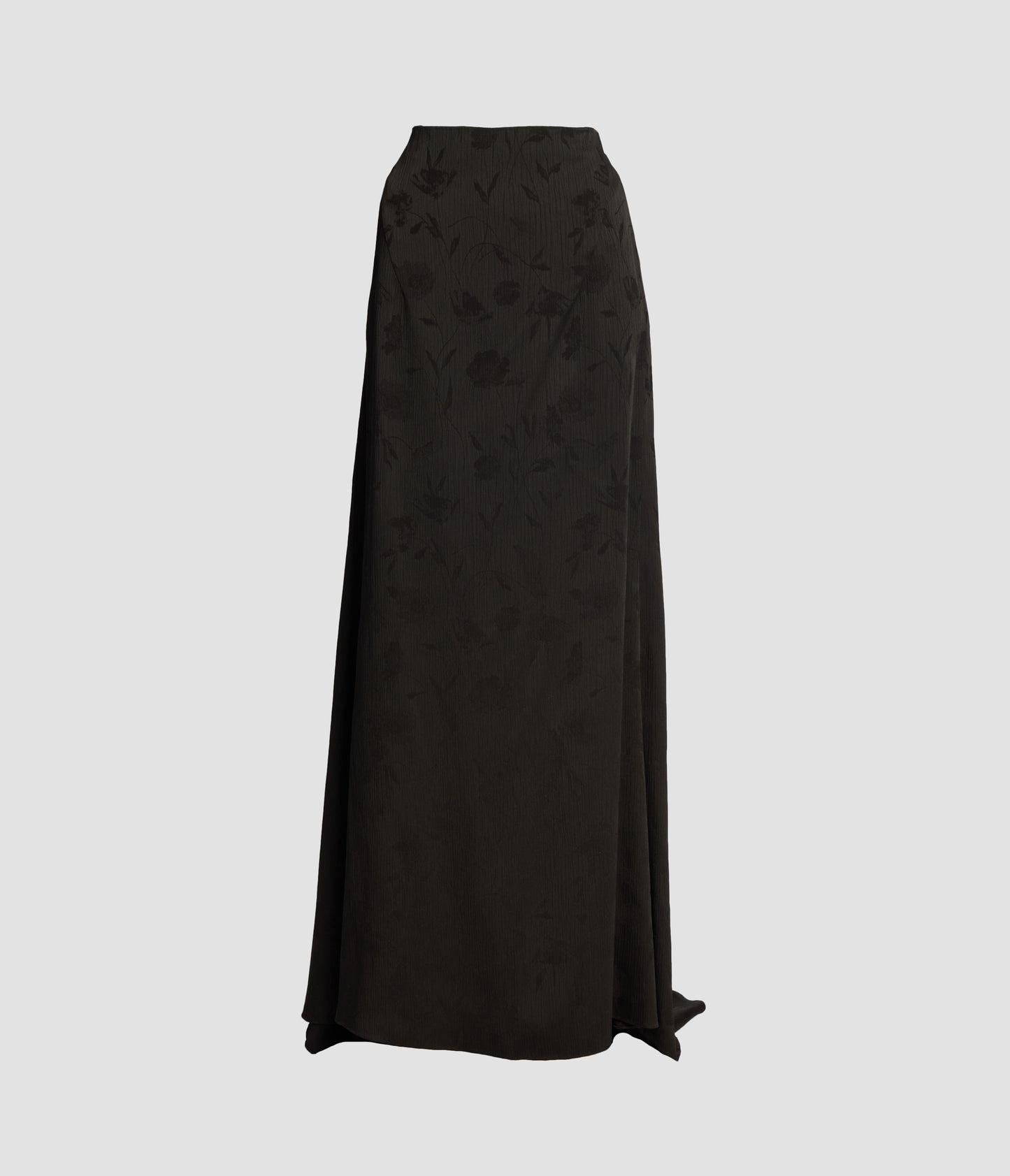 Floral Creponne A-Line Floor Length Skirt