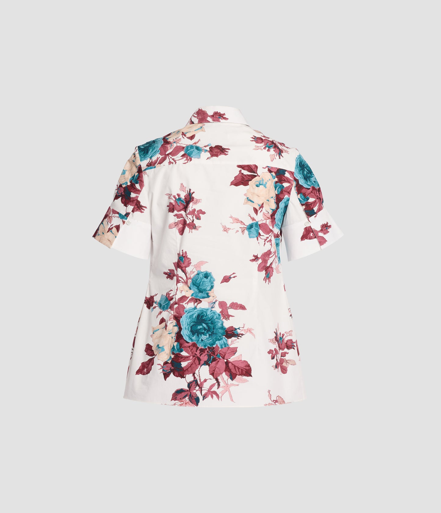 Floral Cotton Poplin Short Sleeve Shirt