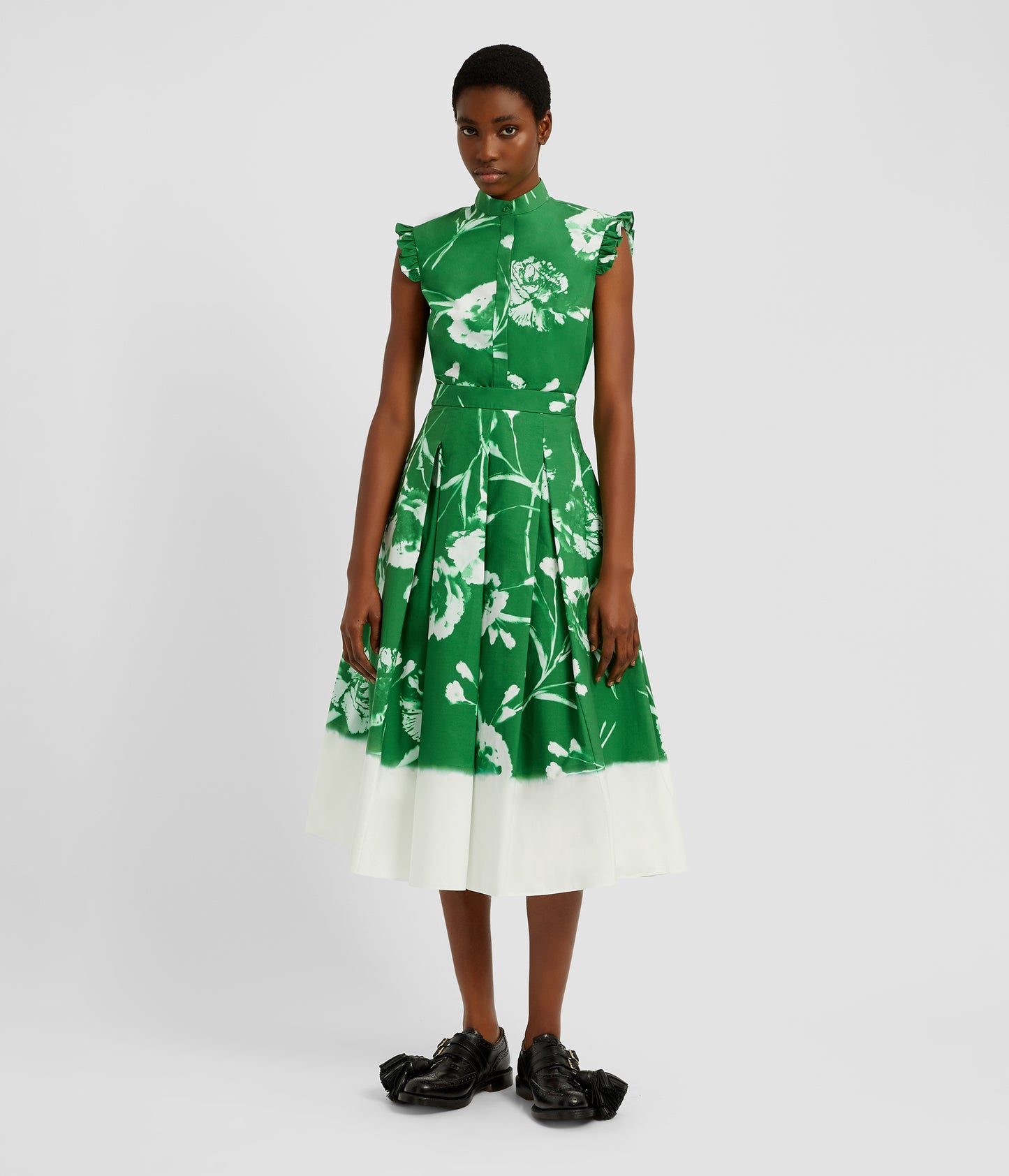 Pleated Midi Skirt
