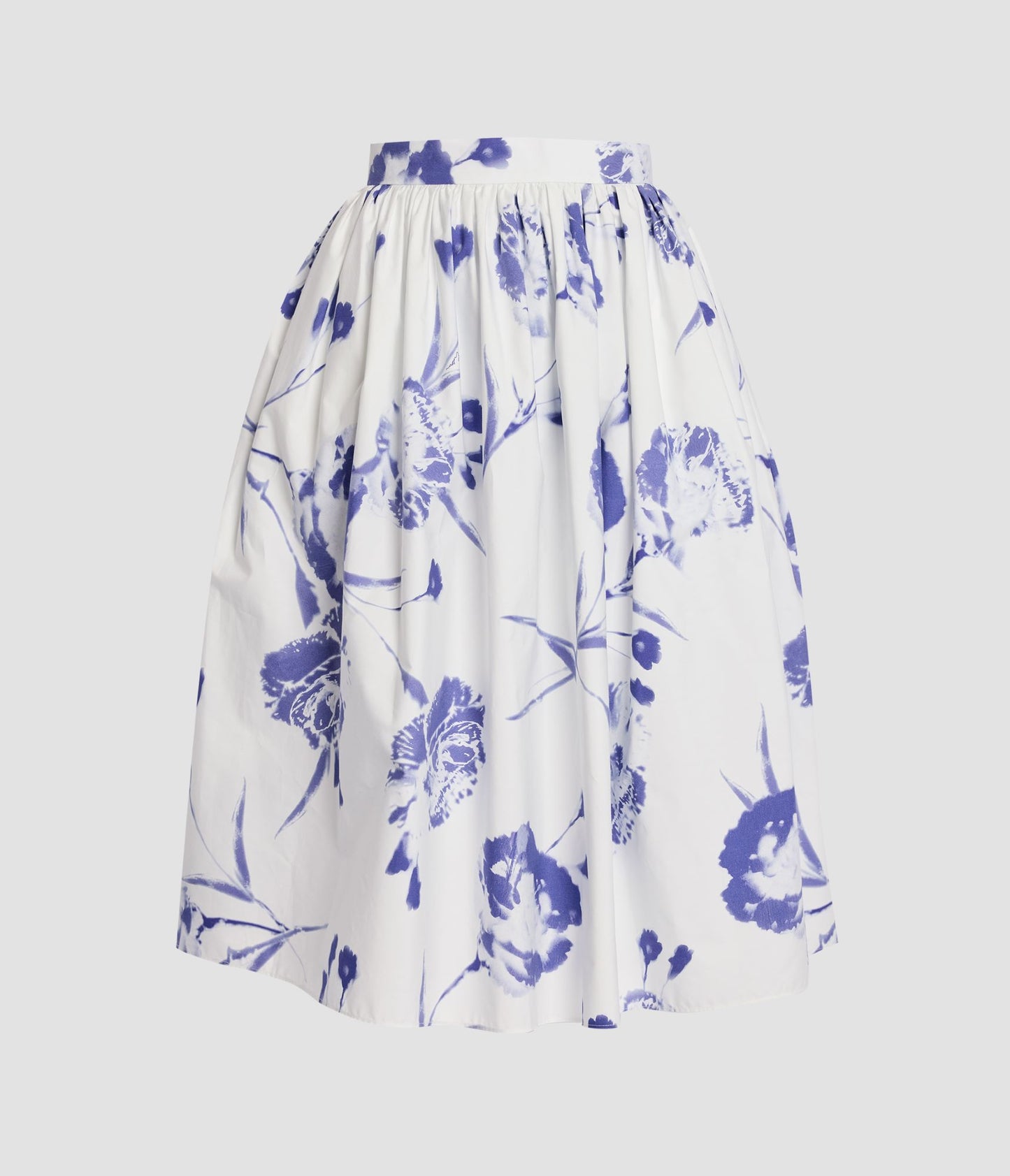 Gathered Midi Skirt