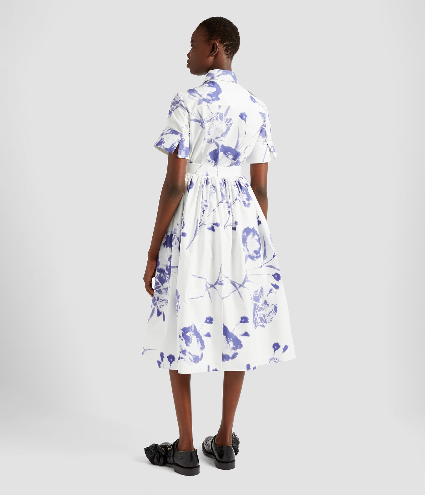 Gathered Midi Skirt
