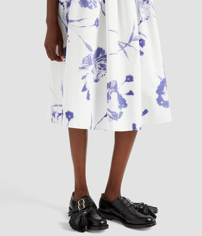 Gathered Midi Skirt