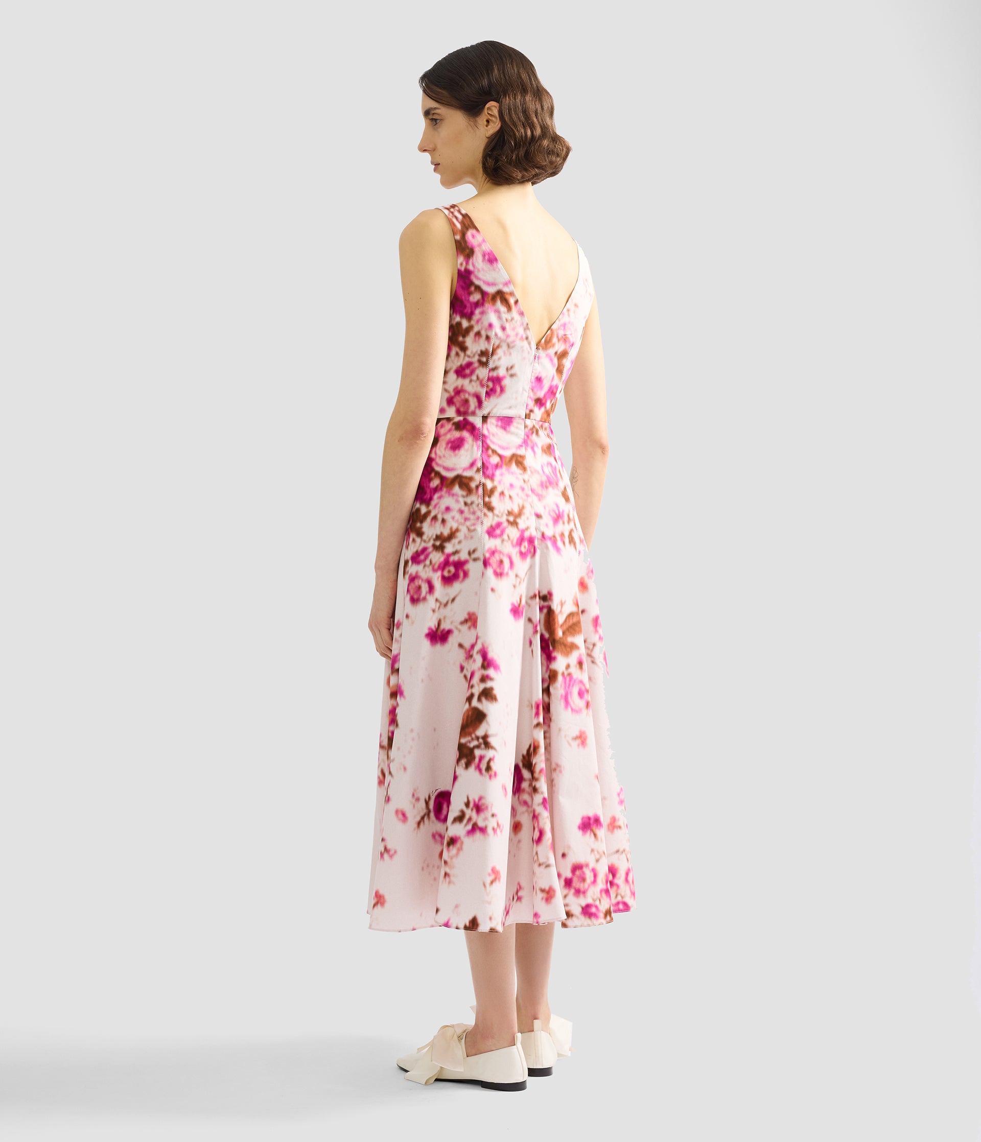 erdem fit and flare dress Short Sleeve Midi Dress l Women's Dresses l HIVE Boutique Palm Beach Midnight Blue / 14 (US 10) main image 0