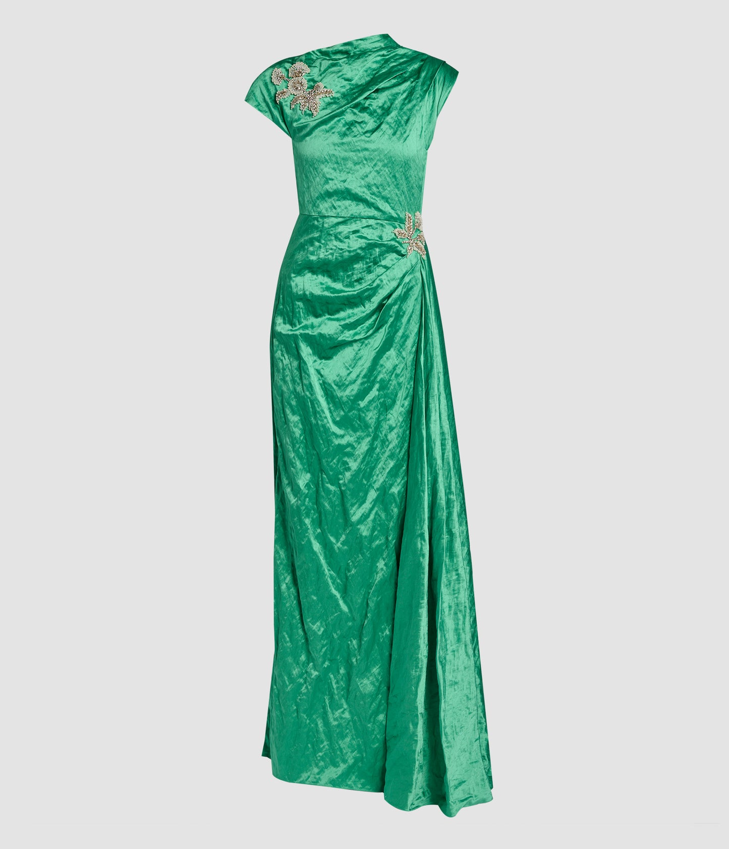 Embellished Textured Satin Draped Gown | Erdem.com ERDEM Embellished Textured Satin Draped Gown | Erdem.com ERDEM