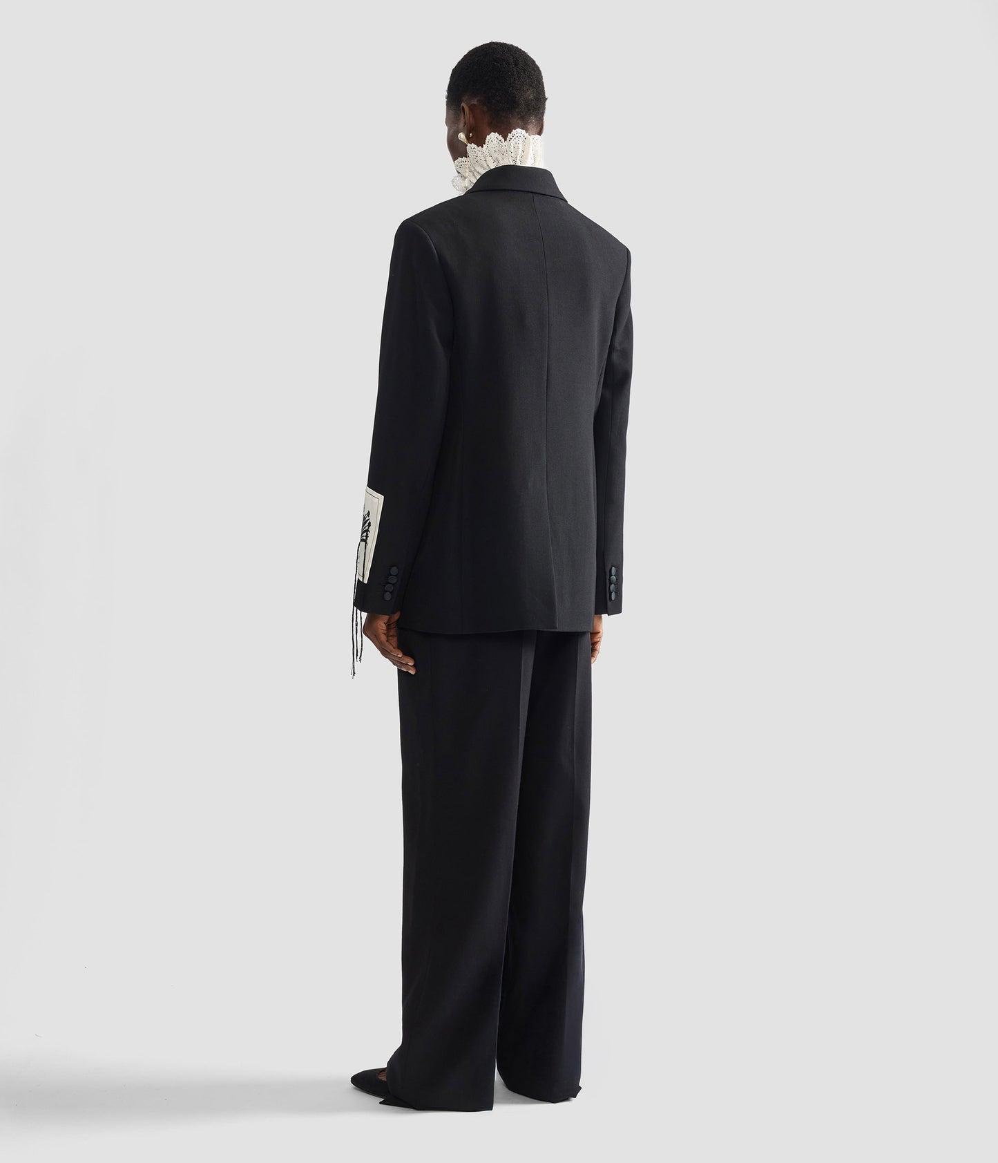 Grain De Poudre Single Breasted Blazer