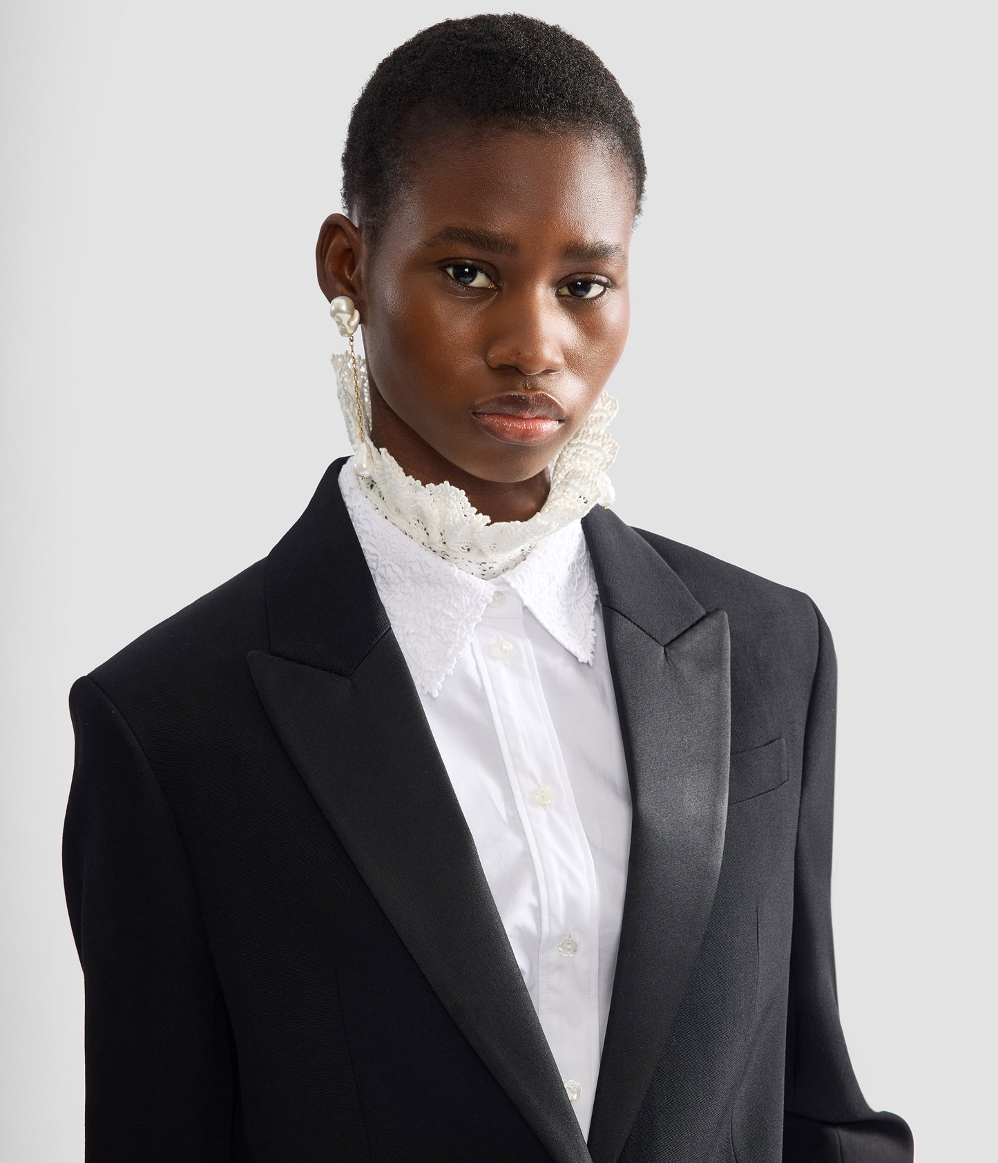 Grain De Poudre Single Breasted Blazer