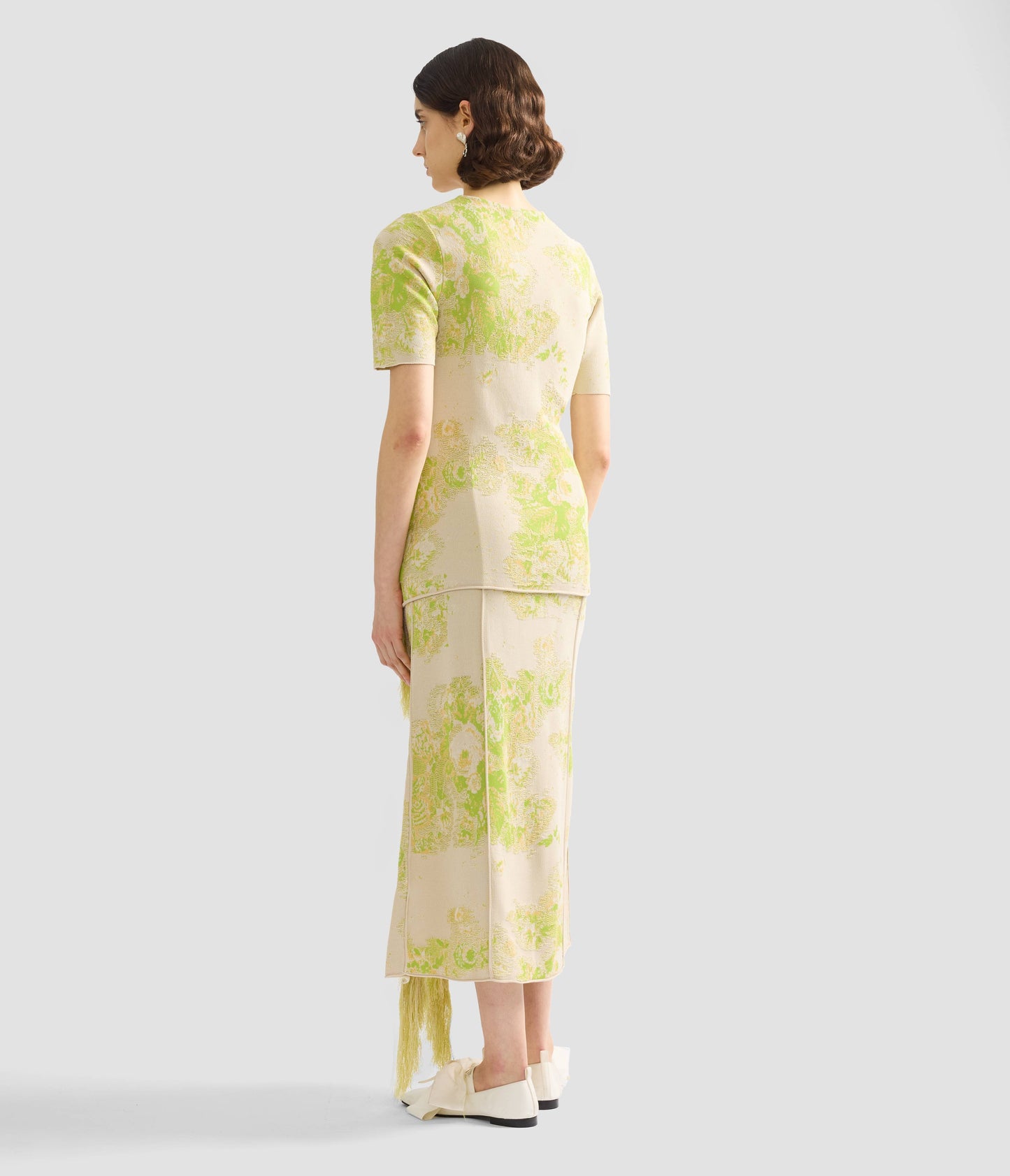 French Fray Short Sleeve Knit Top