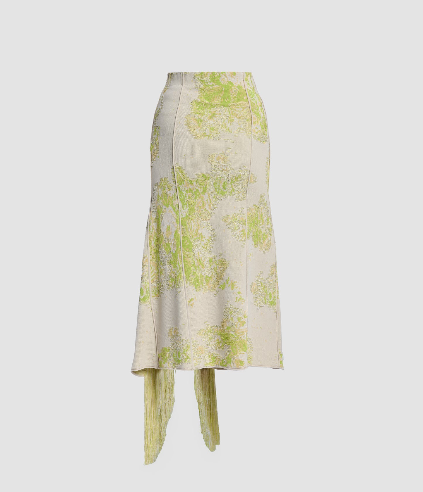 French Fray Midi Pencil Knit Skirt