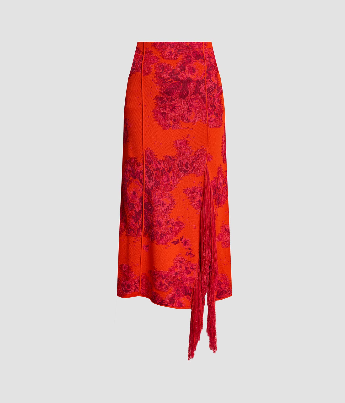 French Fray Midi Pencil Knit Skirt