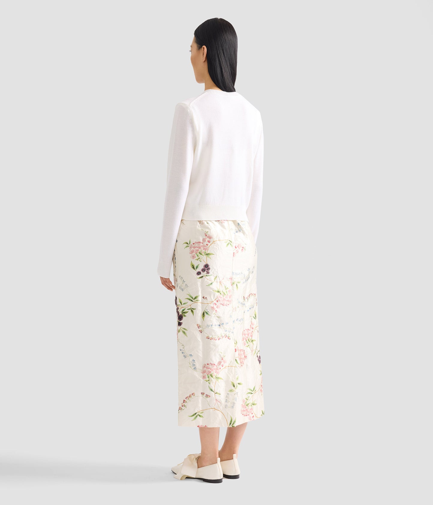 Appliqué Merino Wool Cardigan