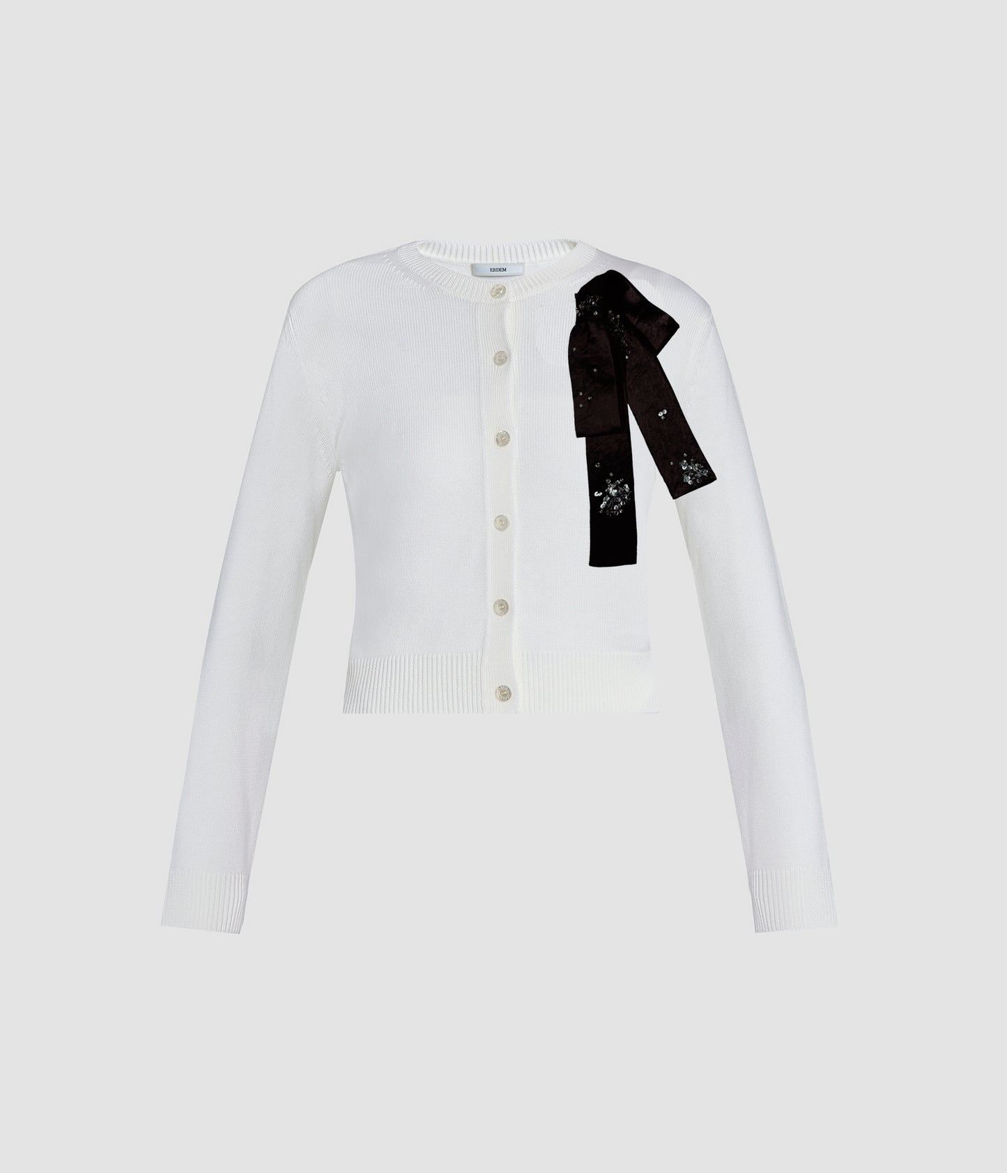 Embellished Merino Wool Cardigan