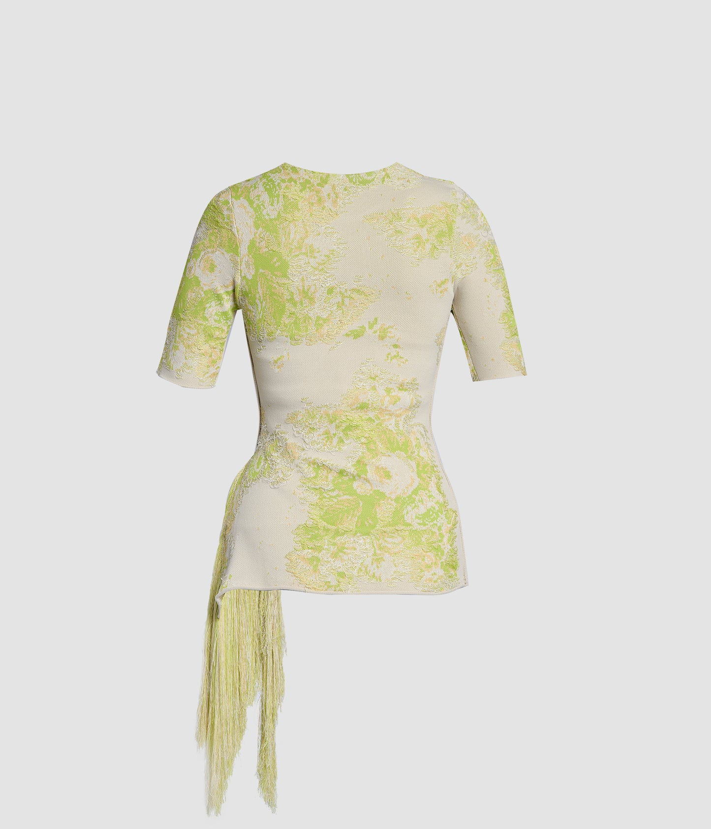 French Fray Short Sleeve Knit Top