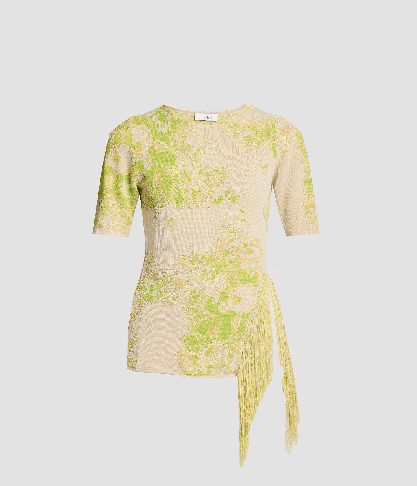 French Fray Short Sleeve Knit Top