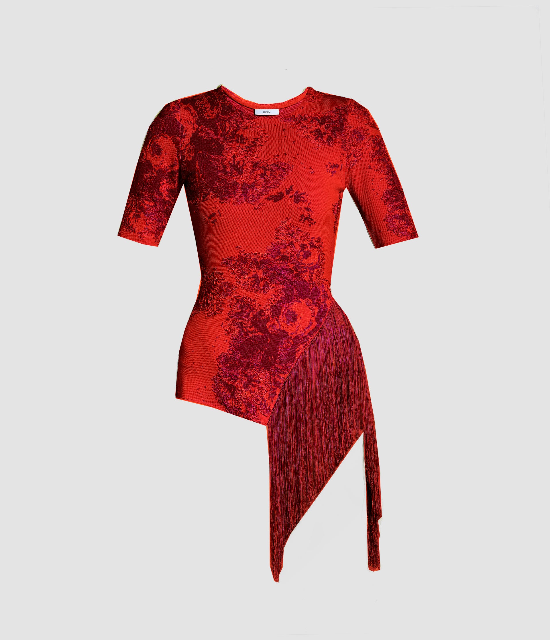 French Fray Short Sleeve Knit Top