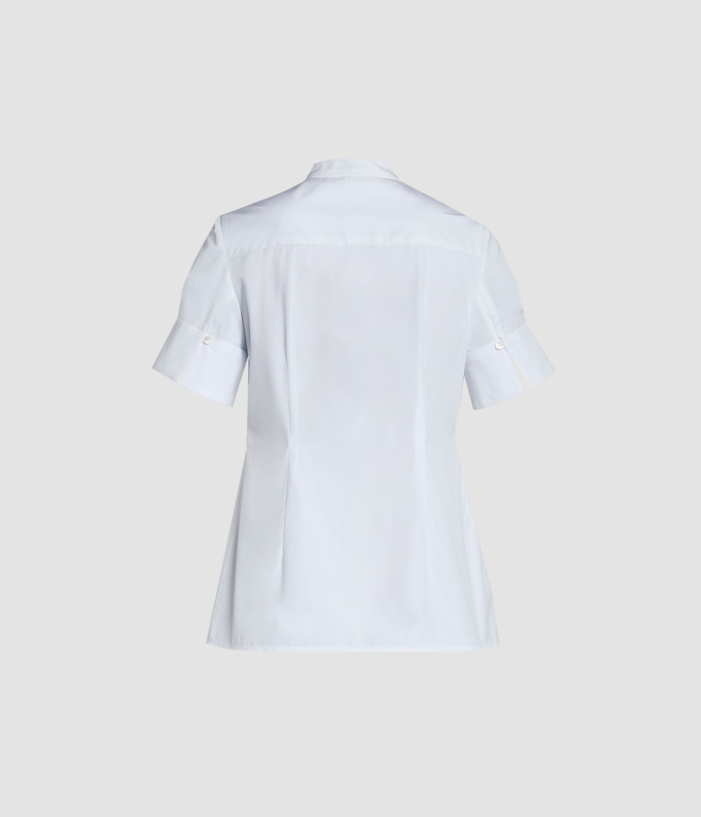 Appliqué Cotton Poplin Short Sleeve Shirt
