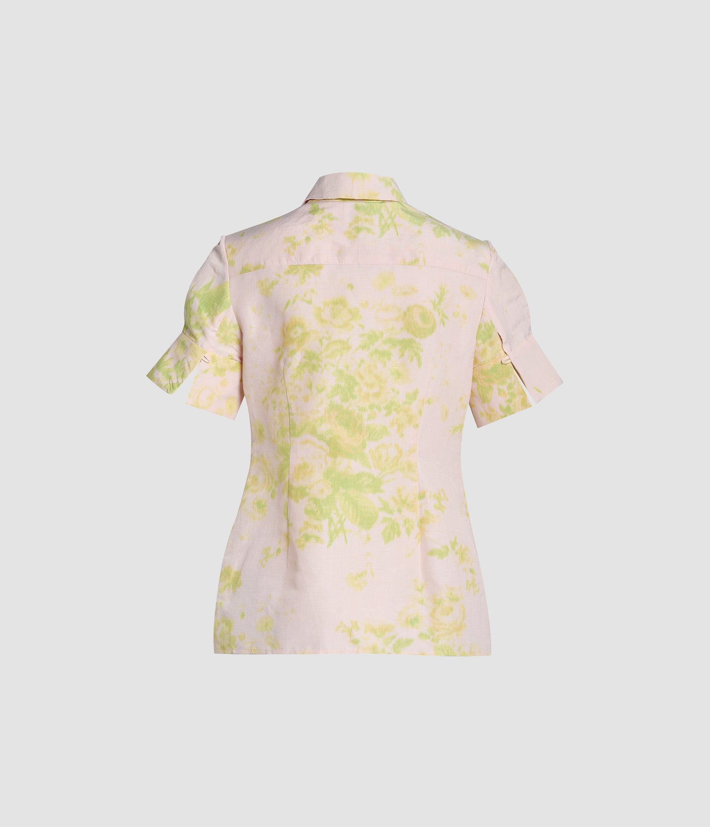 Floral Print Linen Chine Short Sleeve Shirt