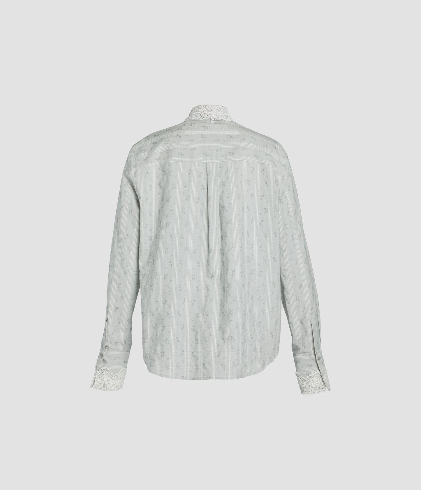 Ditsy Cotton Stripe Long Sleeve Shirt
