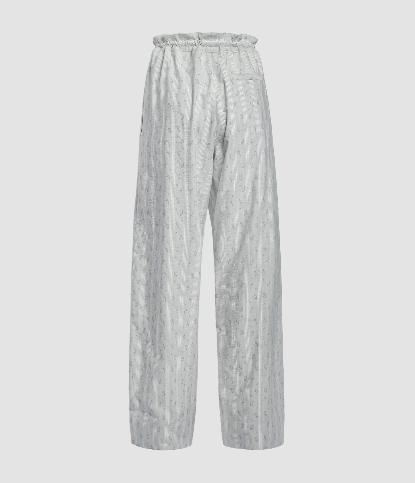 Ditsy Cotton Stripe Drawstring Trouser