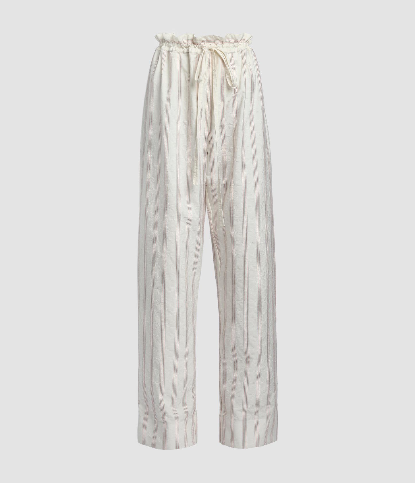 Ditsy Cotton Stripe Drawstring Trouser