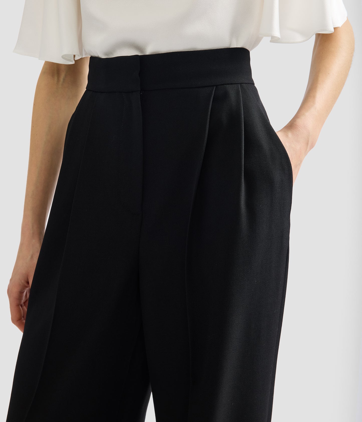 Grain De Poudre Wide Leg Trouser
