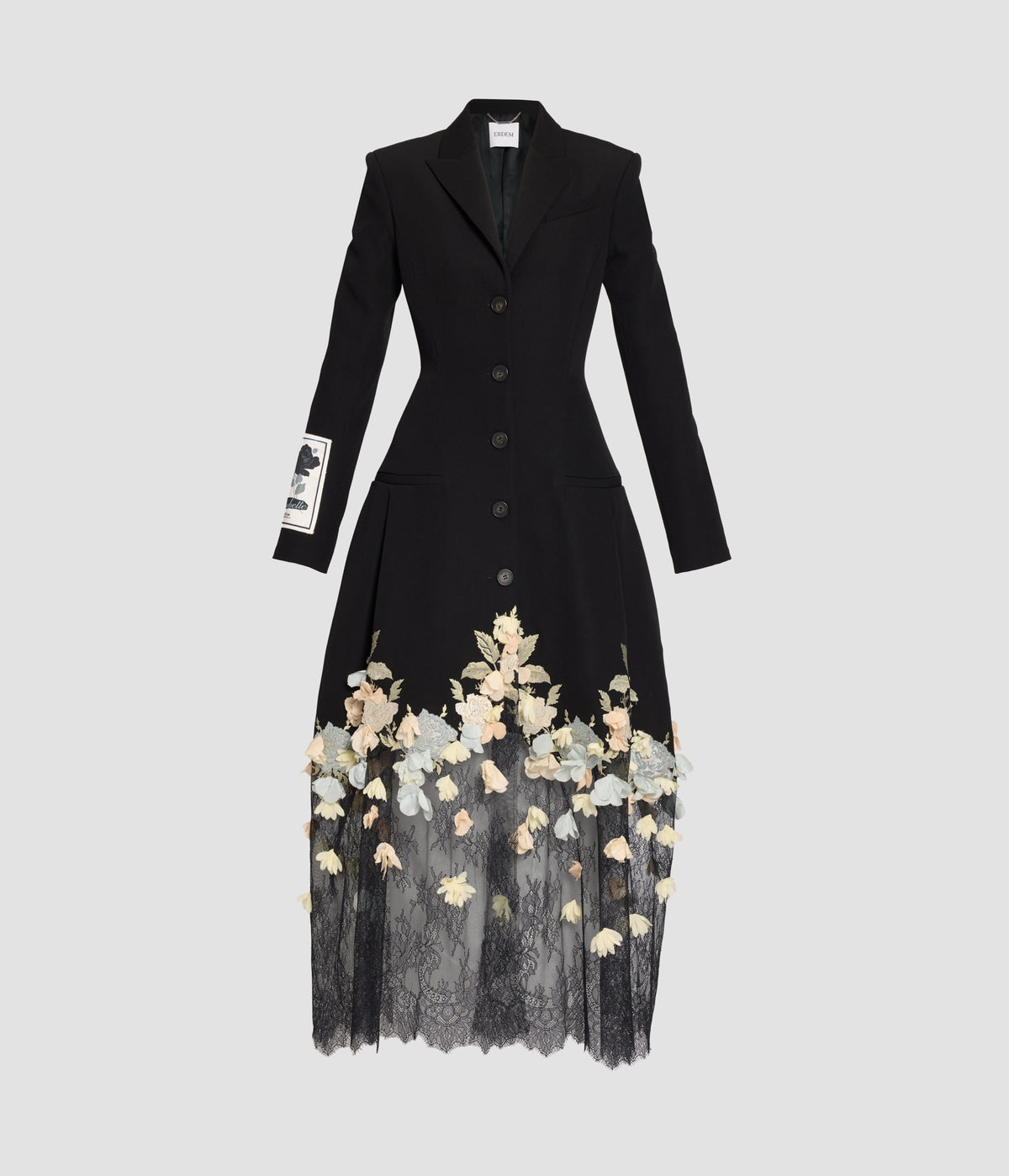 Embroidered Tailored Coat