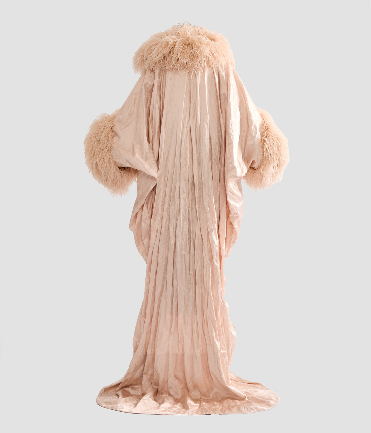 Embroidered Satin Opera Coat