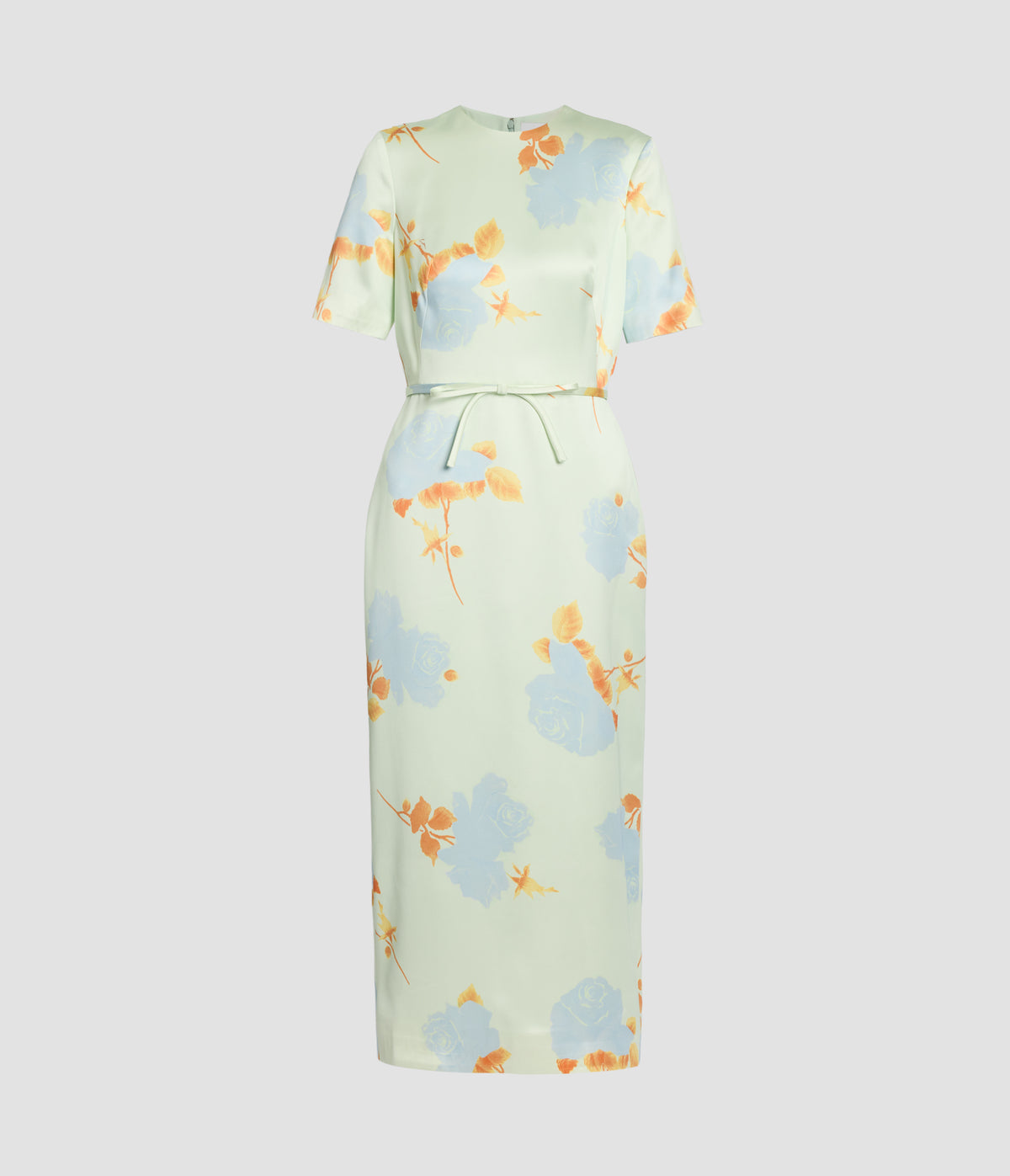 Floral Duchess Short Sleeve Midi Dress