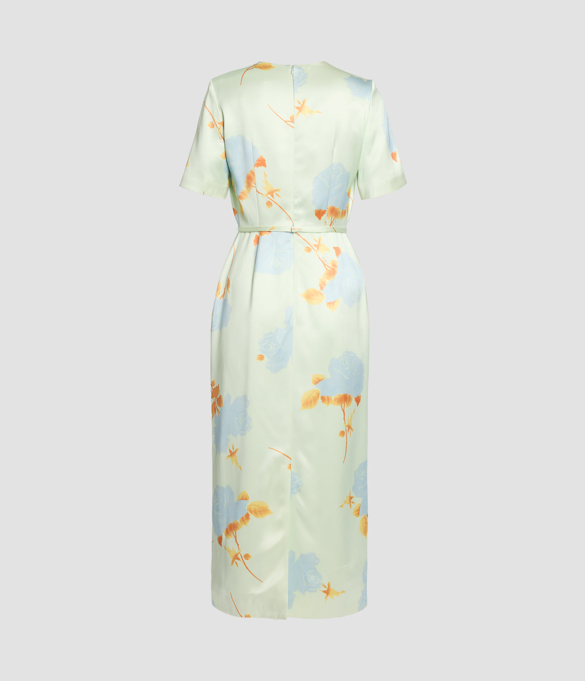 Floral Duchess Short Sleeve Midi Dress