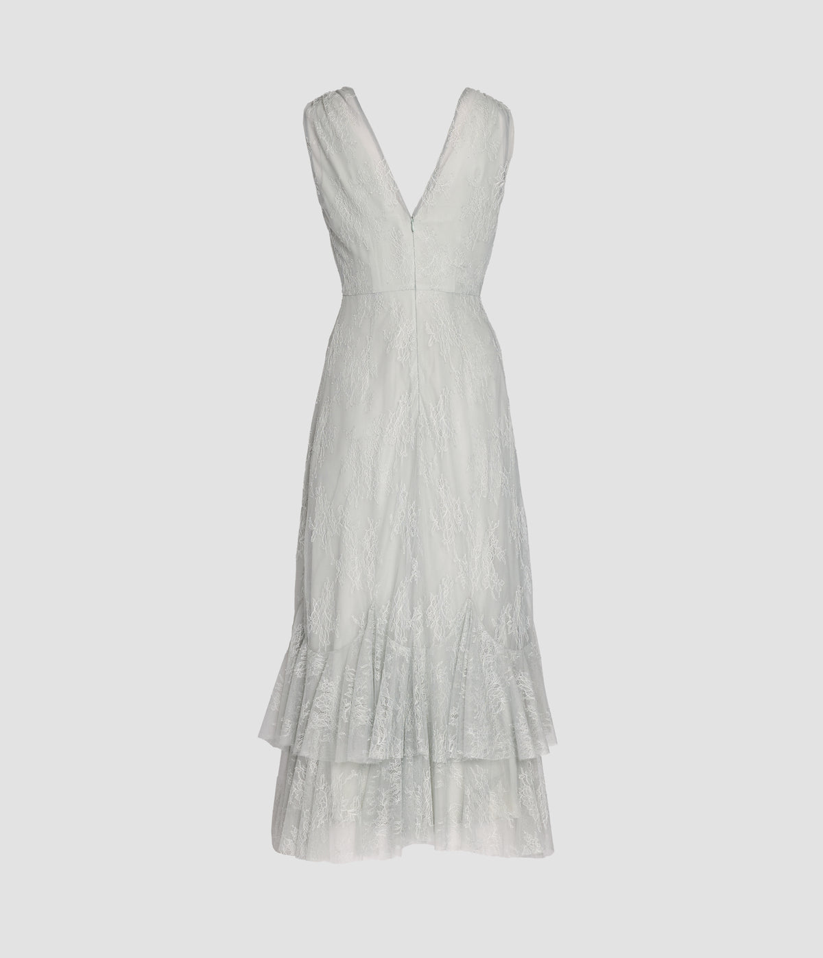 Floral Lace Sleeveless Midi Dress