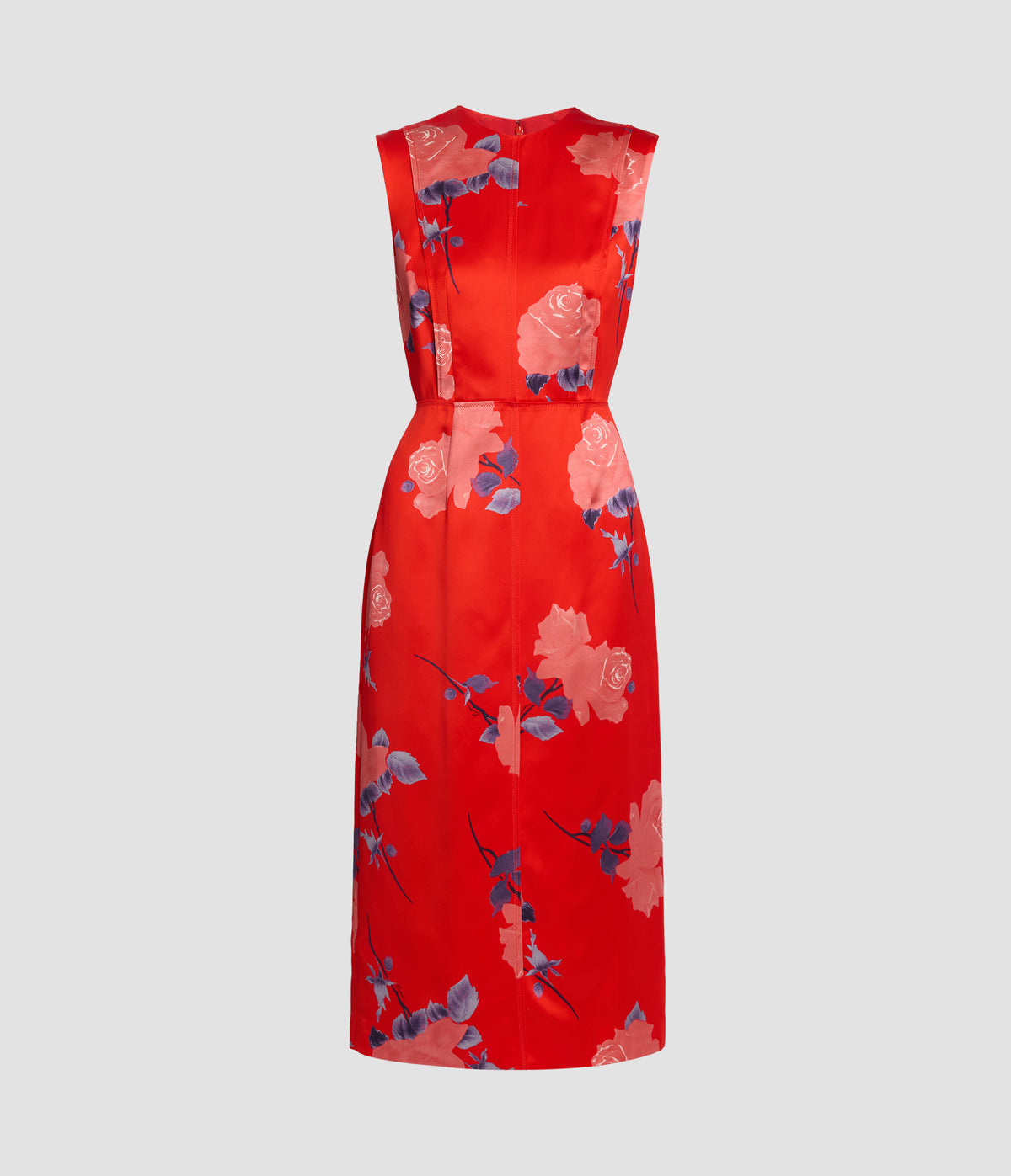 Floral Duchess Sleeveless Midi Dress