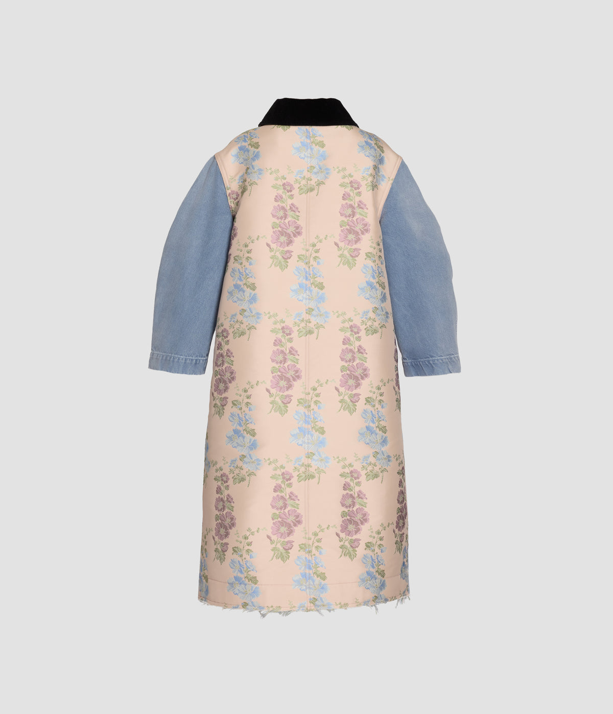 Embroidered Denim Coat