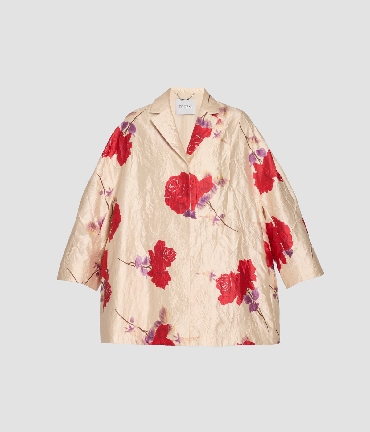 Floral Textured Satin Jacket